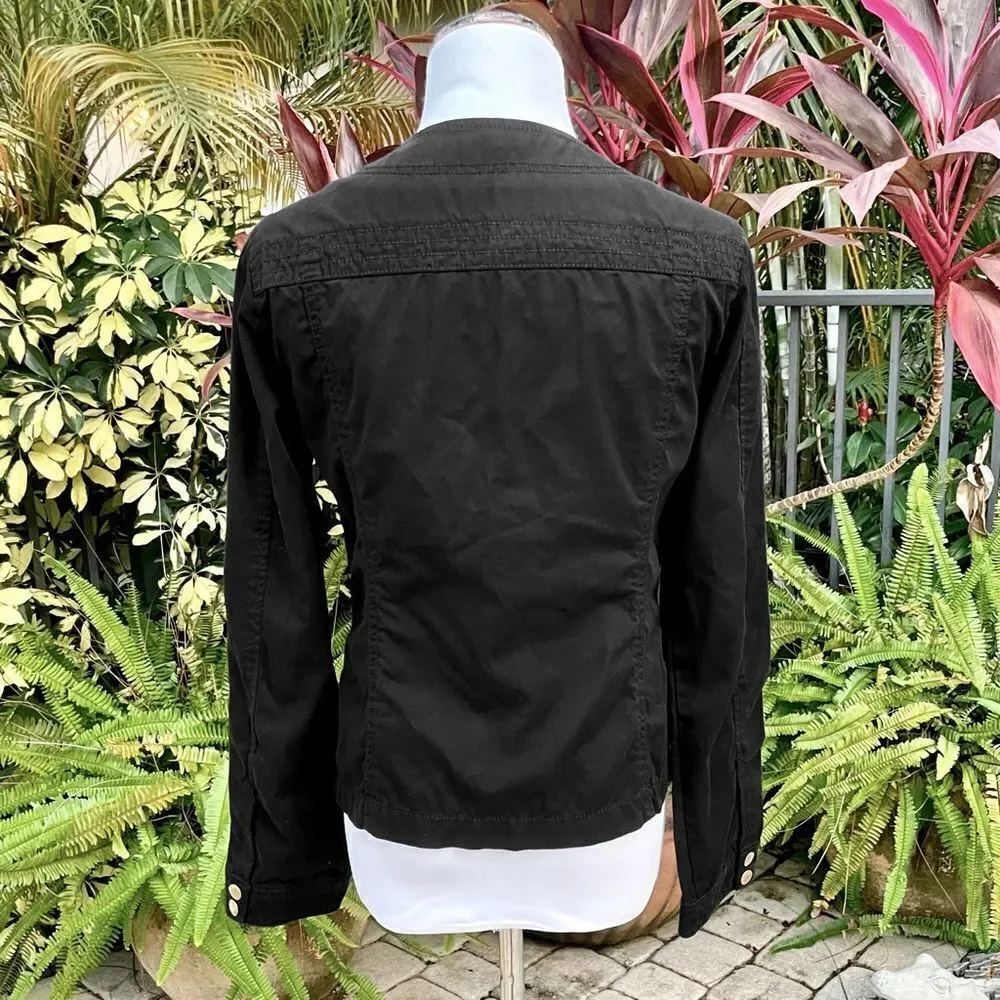 Express Black Utility Cargo Jacket - Picture 3 of 10